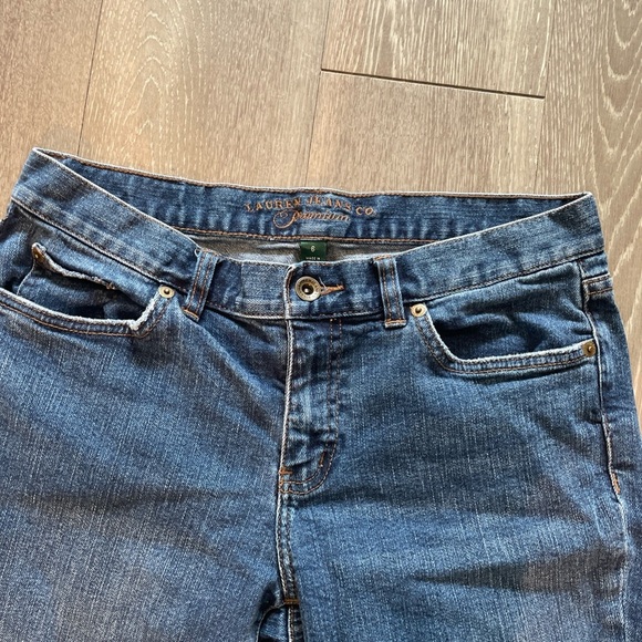 Lauren Ralph Lauren Blue Flare Wide Leg Jeans - Picture 2 of 8